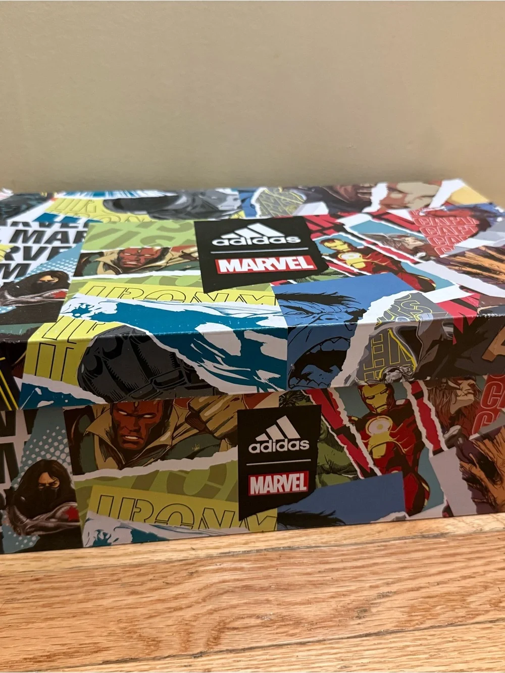Adidas Black & Red Marvel Athletic Sneakers